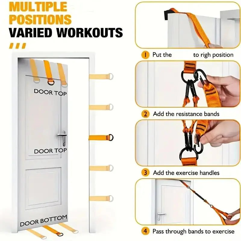 Heavy-Duty Adjustable Resistance Training Equipment, Fitness Equipment, Workout Straps and 225 Lbs Resistance Band for Full-Body Strength Training (Arms, Back, Core and Shoulders), Home and Gym Workout #GLOBAL PICKS