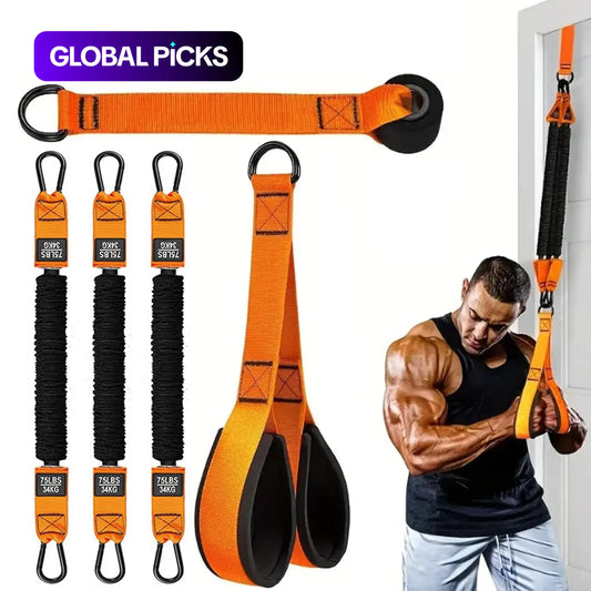 Heavy-Duty Adjustable Resistance Training Equipment, Fitness Equipment, Workout Straps and 225 Lbs Resistance Band for Full-Body Strength Training (Arms, Back, Core and Shoulders), Home and Gym Workout #GLOBAL PICKS