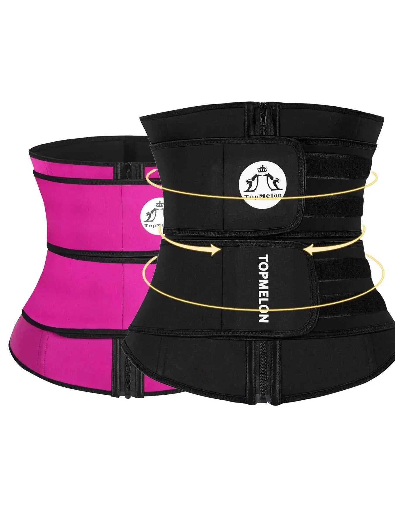 Women'S Solid Zip up Waist Trainer, Adjustable Tummy Control Shaper, Women'S Shapewear Clothes for Daily Wear