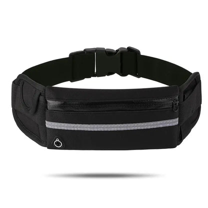 Running Belt for Women and Men, Money Belt and Running Fanny Pack, Hiking Fanny Pack, Holder for Cell Phone, Money, and Keys, Adjustable Belt Pouch Fits Most Phone and Waist Sizes