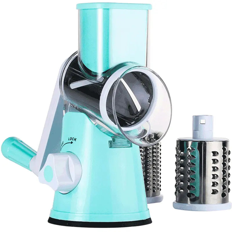 [Bf&Cm]Kitexpert Viral Cheese Grater(All Metal Blades & No Plastic Left in Food), 3X Faster Shredding, Time-Saving Rotary Cheese Grater, Mandoline, Vegetable Chopper, Kitchen Gadgets, Slicer Dicer Cutter Kitchenware Homeessentials
