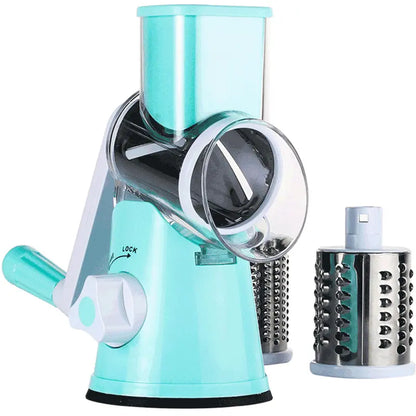 [Bf&Cm]Kitexpert Viral Cheese Grater(All Metal Blades & No Plastic Left in Food), 3X Faster Shredding, Time-Saving Rotary Cheese Grater, Mandoline, Vegetable Chopper, Kitchen Gadgets, Slicer Dicer Cutter Kitchenware Homeessentials