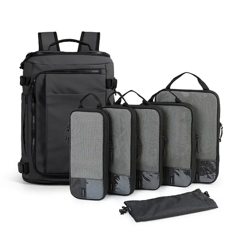 BAGSMART Blast Carry-On Travel Backpack 15.6" Laptop Waterproof Quick Access Fits 40Oz Water Bottle Ideal for Air Travel Durable Compact Airline Approved Secure 28L-38L Volume 6 External Pockets Summer Sale &Spotlight Day