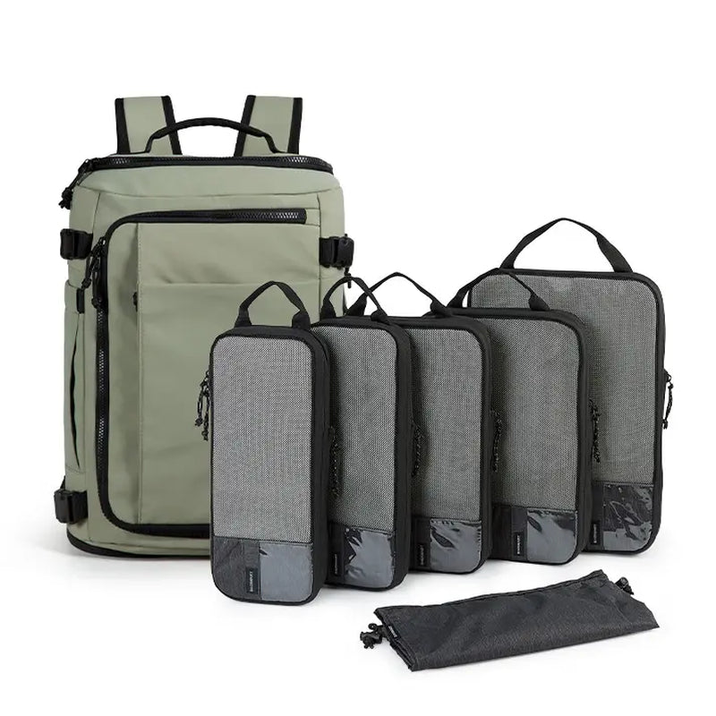 BAGSMART Blast Carry-On Travel Backpack 15.6" Laptop Waterproof Quick Access Fits 40Oz Water Bottle Ideal for Air Travel Durable Compact Airline Approved Secure 28L-38L Volume 6 External Pockets Summer Sale &Spotlight Day