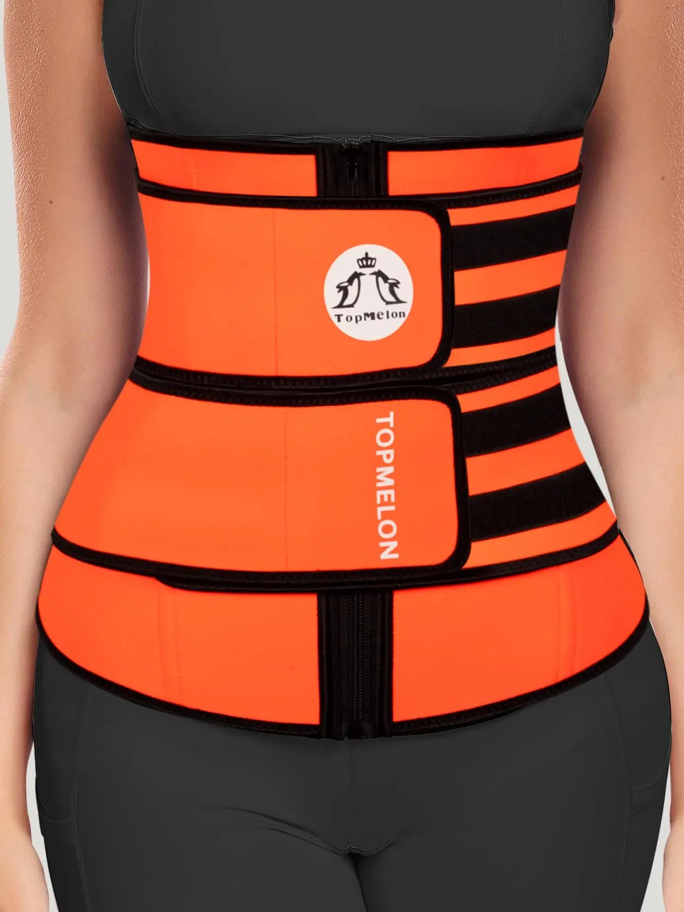 Women'S Solid Zip up Waist Trainer, Adjustable Tummy Control Shaper, Women'S Shapewear Clothes for Daily Wear