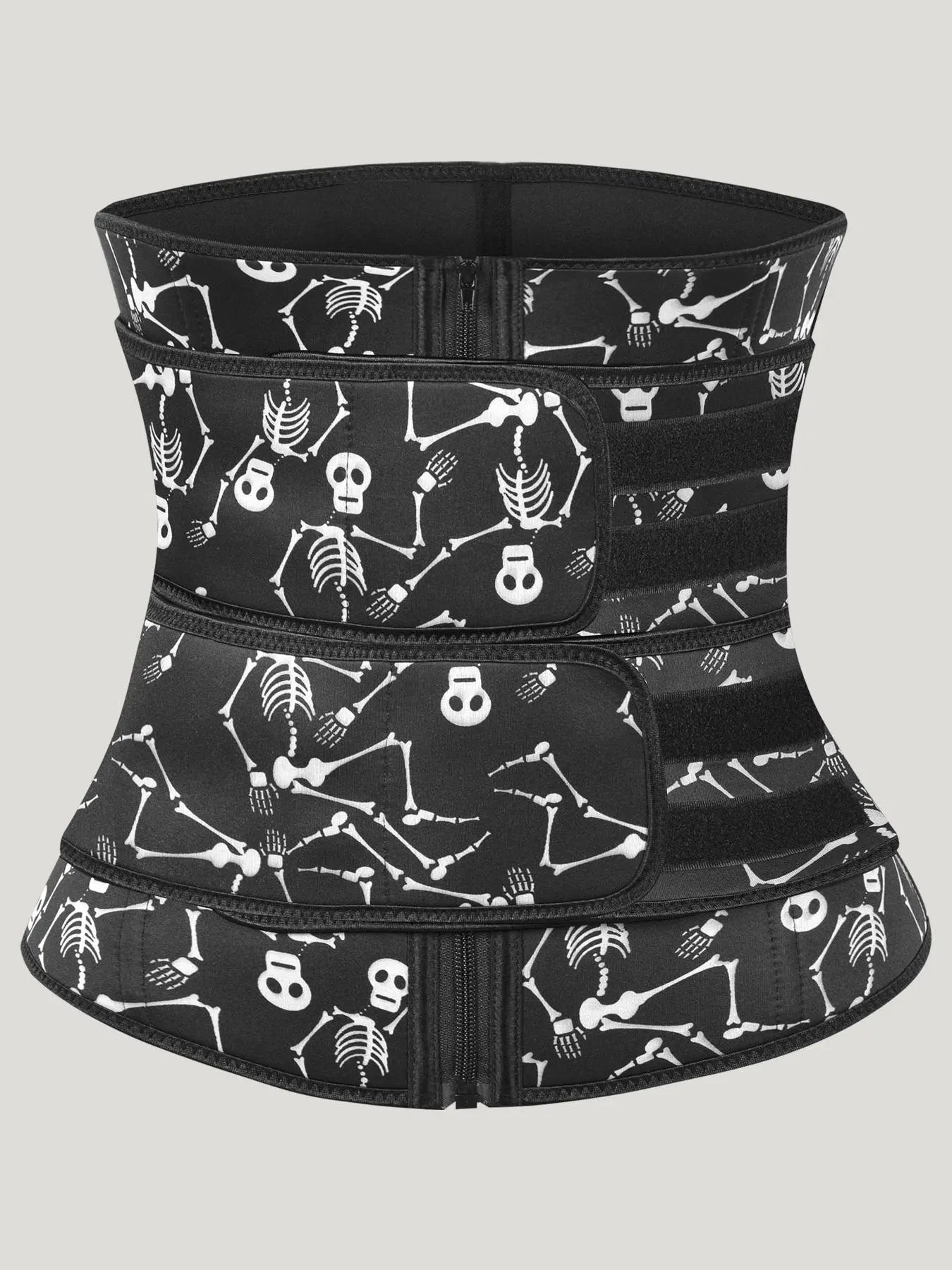 Women'S Solid Zip up Waist Trainer, Adjustable Tummy Control Shaper, Women'S Shapewear Clothes for Daily Wear
