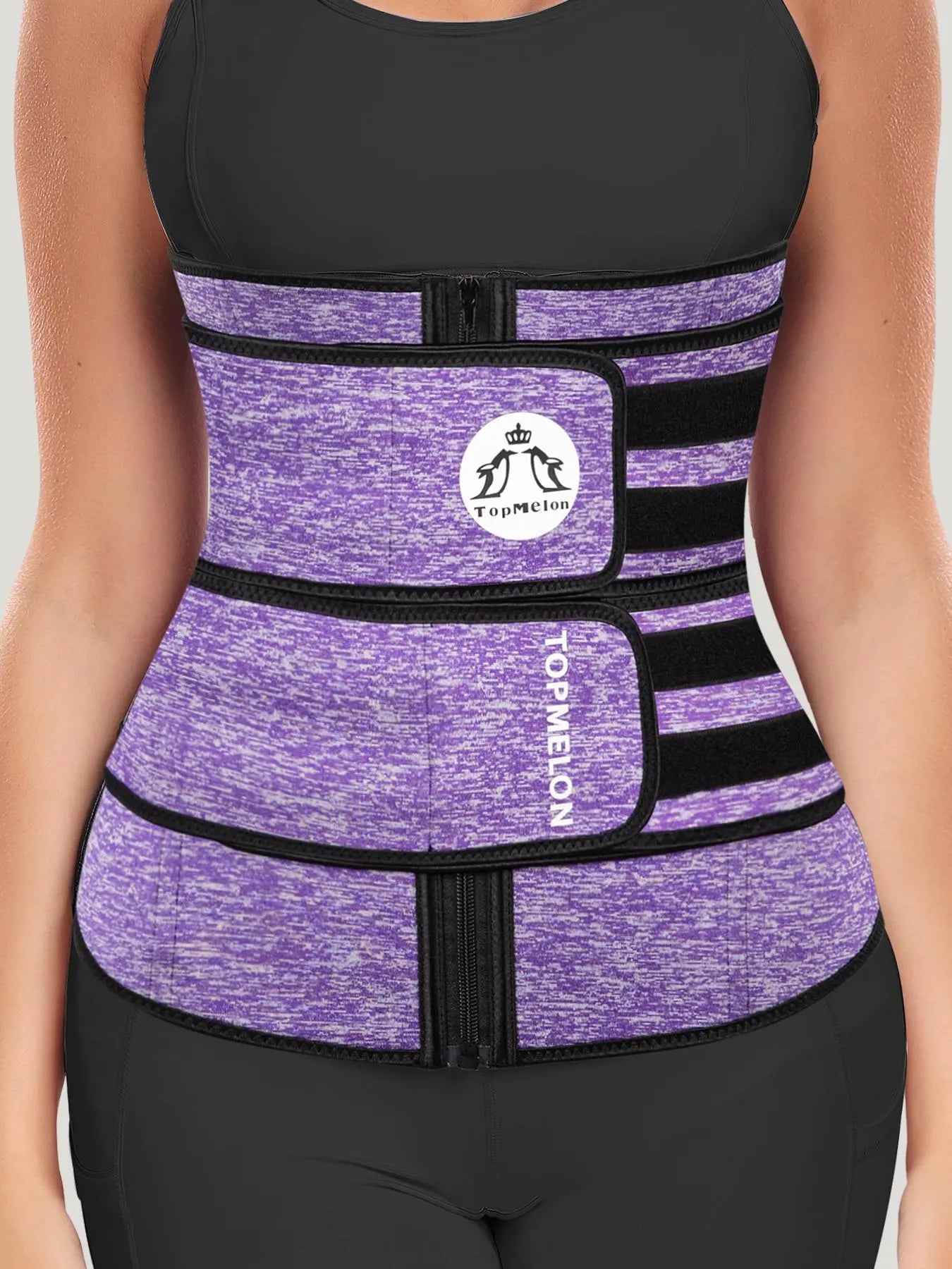 Women'S Solid Zip up Waist Trainer, Adjustable Tummy Control Shaper, Women'S Shapewear Clothes for Daily Wear