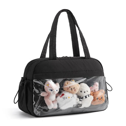 BAGSMART 3 Size Travel Duffel Bag for Women, Lightweight Gym Bag, Women'S Weekender Bag, Carry on Bag, Pesronal Item Bag for Travel/Fitness, 3 Sizes: M(With Wet Pocket)& L(With PVC Toiletry Bag) and Ita Bag(Clear Display Window), Dealsforyoudays Summerwin