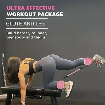 Ankle Resistance Bands with Cuffs, Glutes Workout Equipment,Ankle Bands for Working Out, Butt Exercise for Women Legs and Glutes Genreen