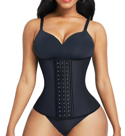 Feelingirl Waist Trainer for Women Latex Waist Cincher Corset Latexplus Size Shapewear 3 Hooks Cinchswear Underweaer Garment Compression Women #Summervibes