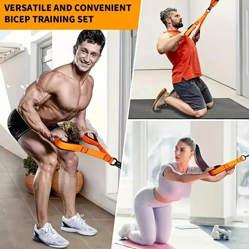 Heavy-Duty Adjustable Resistance Training Equipment, Fitness Equipment, Workout Straps and 225 Lbs Resistance Band for Full-Body Strength Training (Arms, Back, Core and Shoulders), Home and Gym Workout #GLOBAL PICKS
