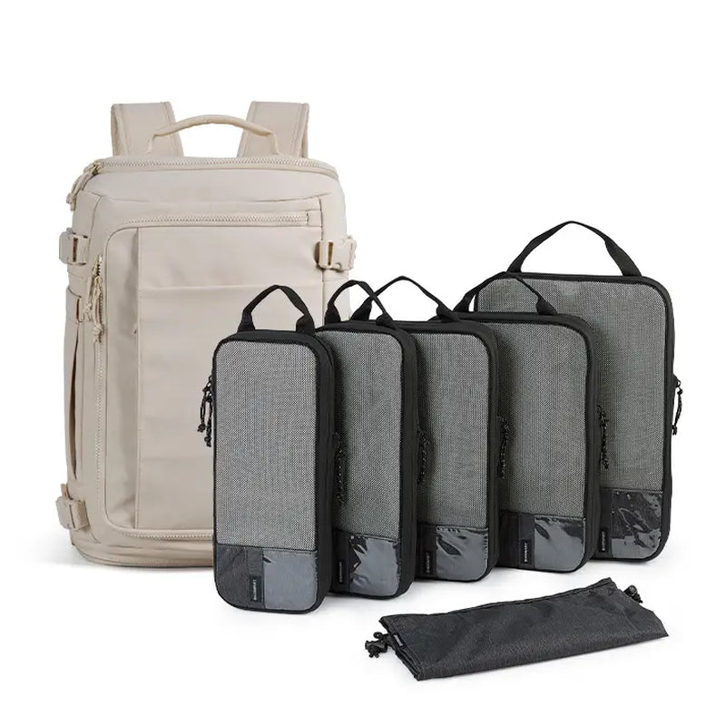 BAGSMART Blast Carry-On Travel Backpack 15.6" Laptop Waterproof Quick Access Fits 40Oz Water Bottle Ideal for Air Travel Durable Compact Airline Approved Secure 28L-38L Volume 6 External Pockets Summer Sale &Spotlight Day