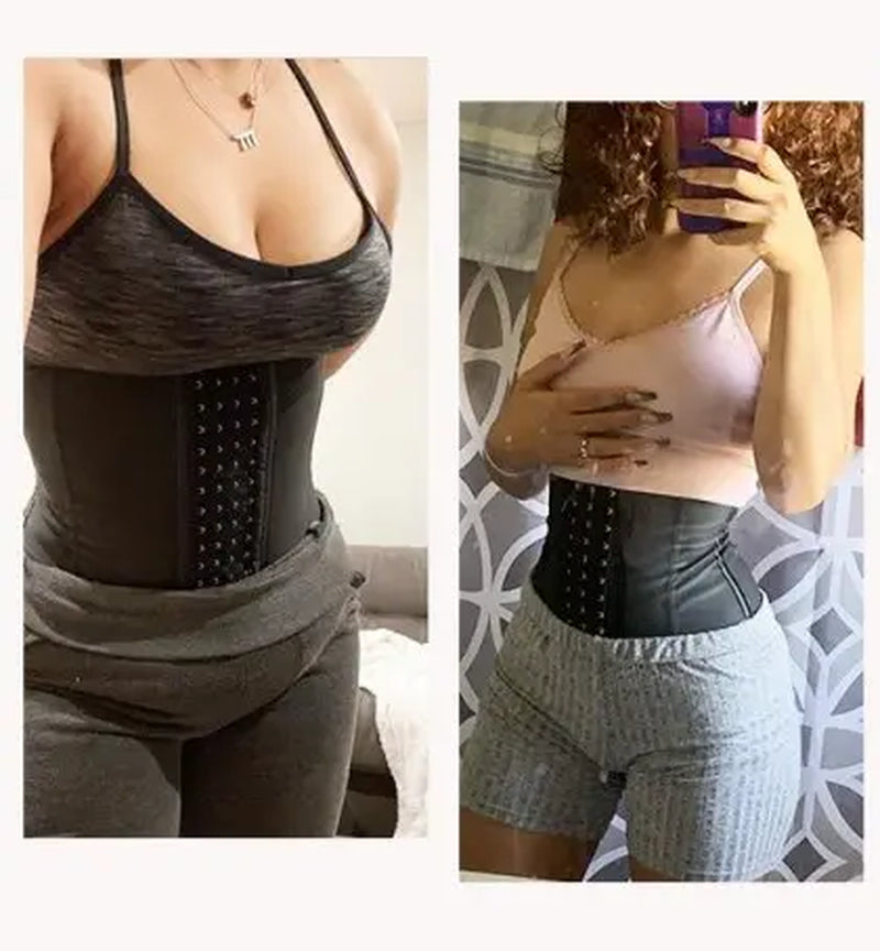 Feelingirl Waist Trainer for Women Latex Waist Cincher Corset Latexplus Size Shapewear 3 Hooks Cinchswear Underweaer Garment Compression Women #Summervibes