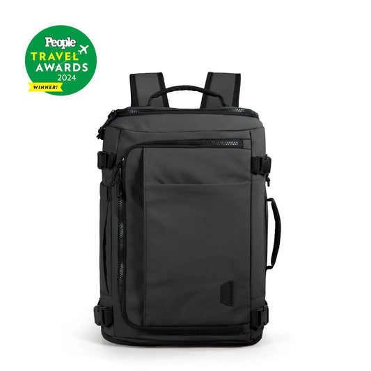 BAGSMART Blast Carry-On Travel Backpack 15.6" Laptop Waterproof Quick Access Fits 40Oz Water Bottle Ideal for Air Travel Durable Compact Airline Approved Secure 28L-38L Volume 6 External Pockets Summer Sale &Spotlight Day