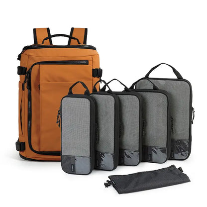 BAGSMART Blast Carry-On Travel Backpack 15.6" Laptop Waterproof Quick Access Fits 40Oz Water Bottle Ideal for Air Travel Durable Compact Airline Approved Secure 28L-38L Volume 6 External Pockets Summer Sale &Spotlight Day