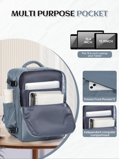 Ryanair Travel Backpack 40X30X20Cm, under Seat Cabin Bag, Unisex Shoulder Bag, Casual Daily Use, Lightweight Durable, Large Capacity, Portable Travel Bag