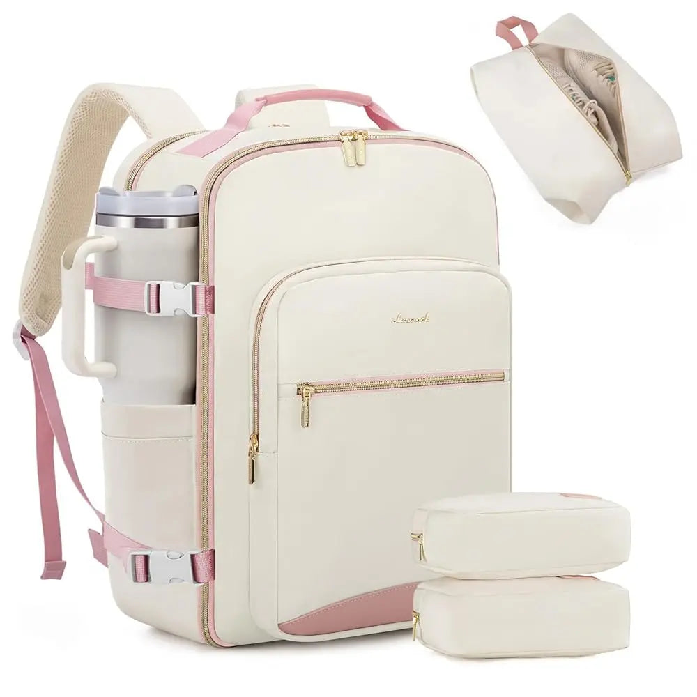 LOVEVOOK Travel Backpack for Women & Men as Personal Item Flight Approved,Large Capacity Carry on Backpack with 3 Packing Cubes and Laptop Compartment,Organized Daypack Stylish Casual Daypack ,Weekender Bag for Hiking,Overnight,Tiktokshopbacktoschool