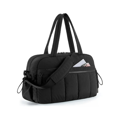 BAGSMART 3 Size Travel Duffel Bag for Women, Lightweight Gym Bag, Women'S Weekender Bag, Carry on Bag, Pesronal Item Bag for Travel/Fitness, 3 Sizes: M(With Wet Pocket)& L(With PVC Toiletry Bag) and Ita Bag(Clear Display Window), Dealsforyoudays Summerwin