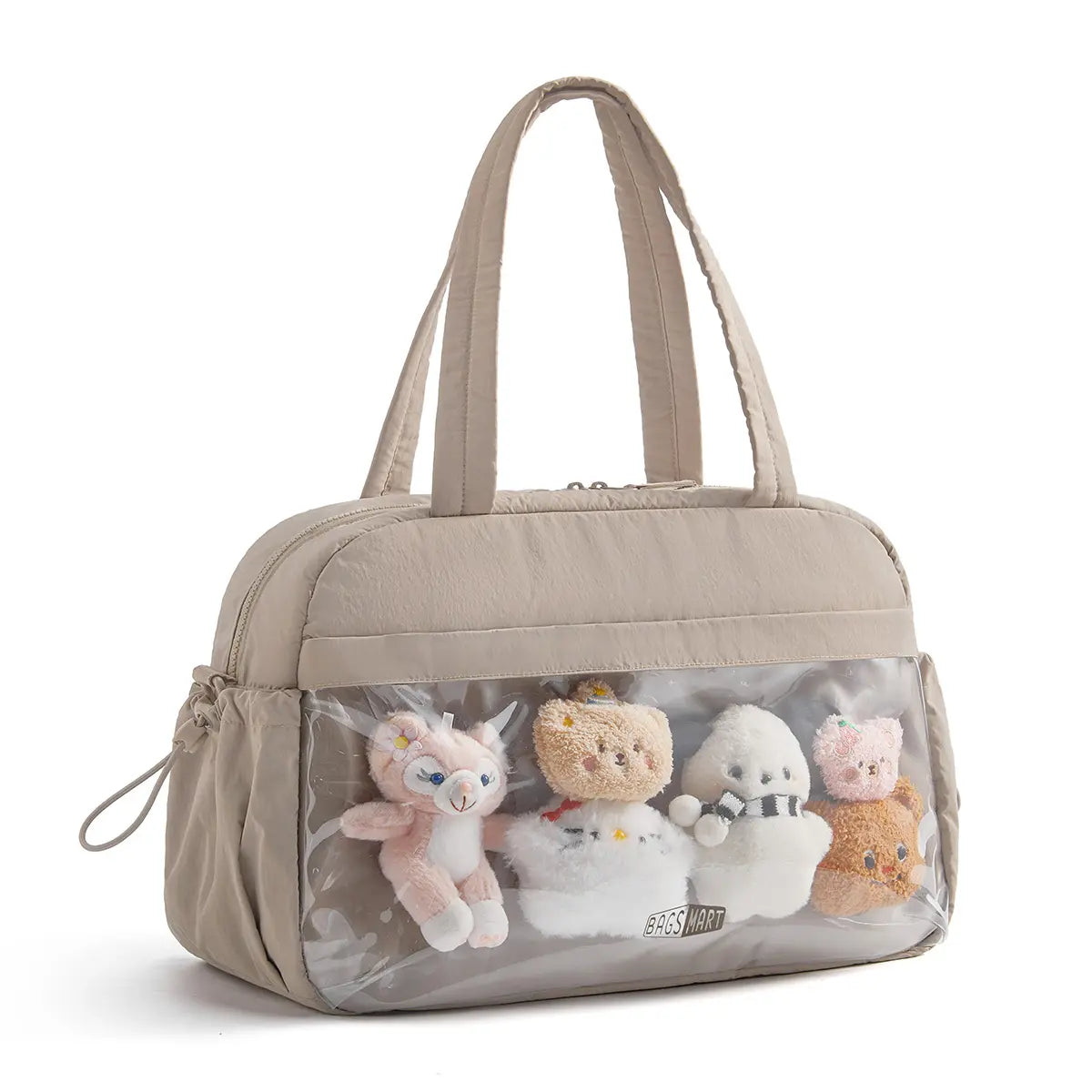 BAGSMART 3 Size Travel Duffel Bag for Women, Lightweight Gym Bag, Women'S Weekender Bag, Carry on Bag, Pesronal Item Bag for Travel/Fitness, 3 Sizes: M(With Wet Pocket)& L(With PVC Toiletry Bag) and Ita Bag(Clear Display Window), Dealsforyoudays Summerwin