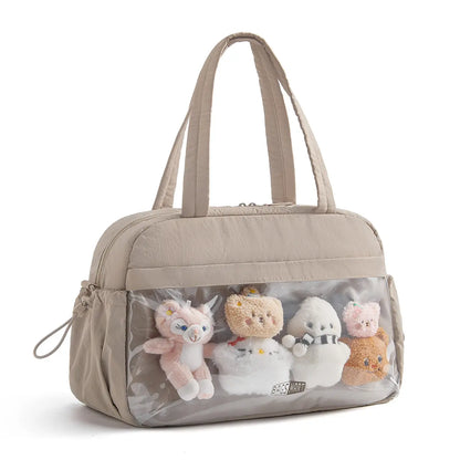 BAGSMART 3 Size Travel Duffel Bag for Women, Lightweight Gym Bag, Women'S Weekender Bag, Carry on Bag, Pesronal Item Bag for Travel/Fitness, 3 Sizes: M(With Wet Pocket)& L(With PVC Toiletry Bag) and Ita Bag(Clear Display Window), Dealsforyoudays Summerwin
