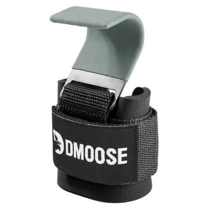 Dmoose Fitness Weight Lifting Hooks (Pair) for Deadlifts, Pull Ups, Rows & Shrugs
