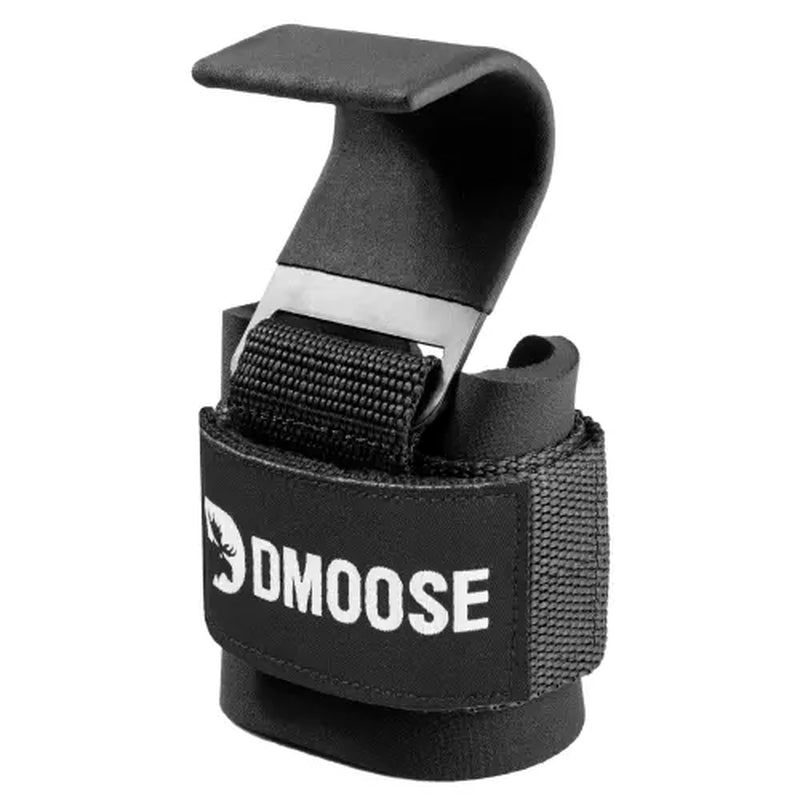 Dmoose Fitness Weight Lifting Hooks (Pair) for Deadlifts, Pull Ups, Rows & Shrugs