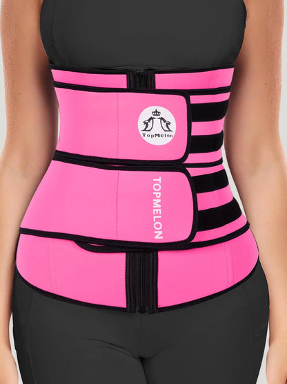 Women'S Solid Zip up Waist Trainer, Adjustable Tummy Control Shaper, Women'S Shapewear Clothes for Daily Wear