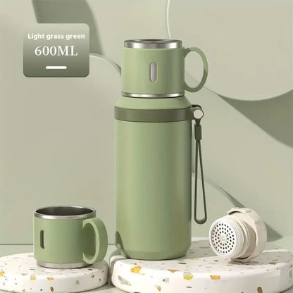 600Ml Sports Insulated Water Bottle 316 Stainless Steel Leak-Proof with Flip Lid for Gym & Hiking Ideal for Active Lifestyles Drinkware Flasks Tumbler Tumbler Bottled Portable Bottled Tumbler Mug Portable