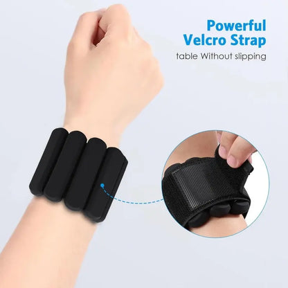 Adjustable Wrist and Ankle Weights for Men and Women, 1 Lb / 2 Lb / 4 Lb, Ideal for Pilates, Fitness, Yoga, Aerobics, Strength Training, Fitness Workout Accessories