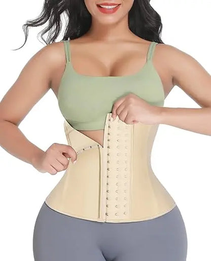 Feelingirl Waist Trainer for Women Latex Waist Cincher Corset Latexplus Size Shapewear 3 Hooks Cinchswear Underweaer Garment Compression Women #Summervibes