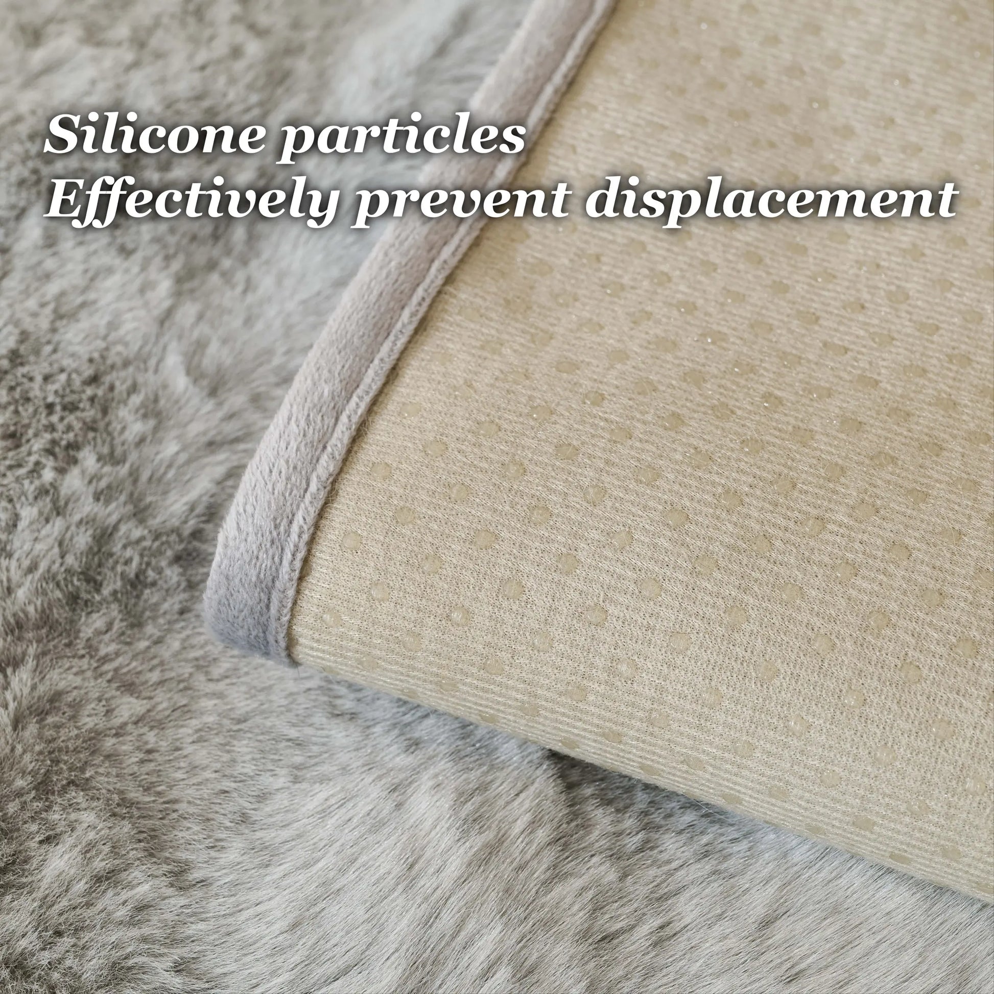 Fluffy Non-Slip Washable Plush Sofa Cushion Cover - Pet-Friendly Couch Protector Pad for Armchair, Loveseat, and 3-Seater - Stylish Living Room Decor
