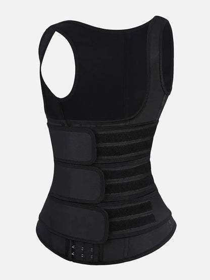 Feelingirl plus Size Waist Trainer Vest with 3 Rows of Eye and Hook Compression Cotton Shapewear Womenswear Comfort Straps Matt Waist Spandex Day Waist Trainer Summervibes