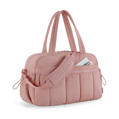 BAGSMART 3 Size Travel Duffel Bag for Women, Lightweight Gym Bag, Women'S Weekender Bag, Carry on Bag, Pesronal Item Bag for Travel/Fitness, 3 Sizes: M(With Wet Pocket)& L(With PVC Toiletry Bag) and Ita Bag(Clear Display Window), Dealsforyoudays Summerwin