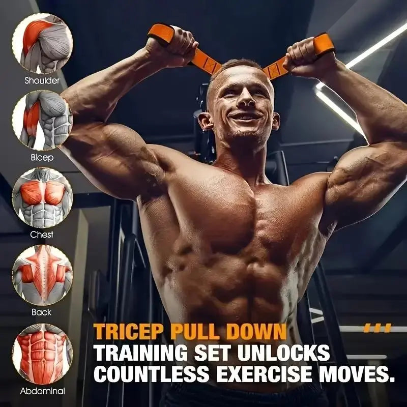 Heavy-Duty Adjustable Resistance Training Equipment, Fitness Equipment, Workout Straps and 225 Lbs Resistance Band for Full-Body Strength Training (Arms, Back, Core and Shoulders), Home and Gym Workout #GLOBAL PICKS