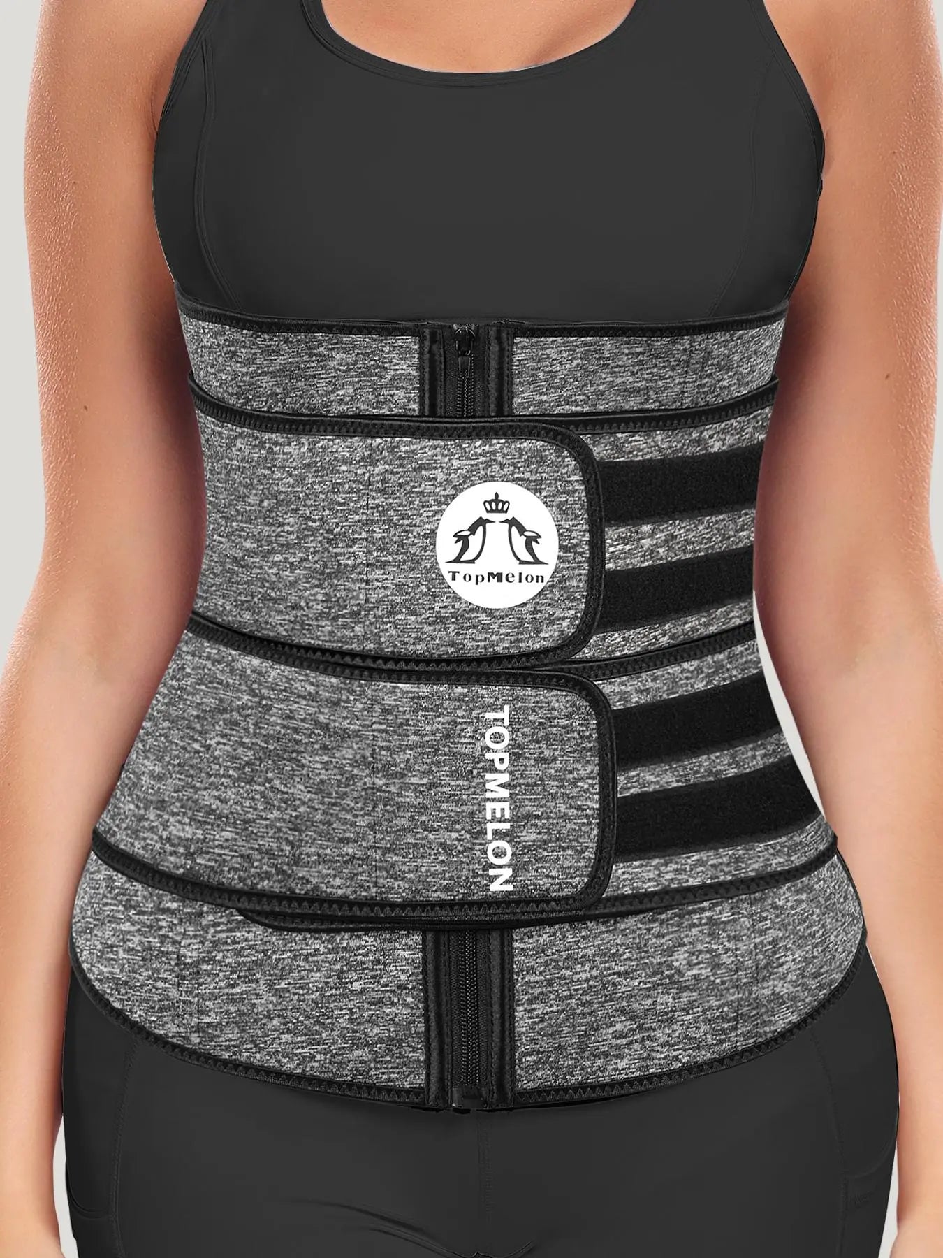 Women'S Solid Zip up Waist Trainer, Adjustable Tummy Control Shaper, Women'S Shapewear Clothes for Daily Wear